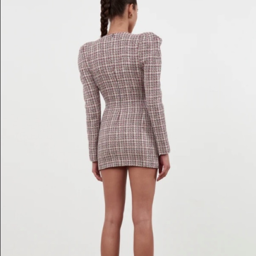EUC Ronny Kobo Bea tweed blazer Dress S $498 - Picture 4 of 11
